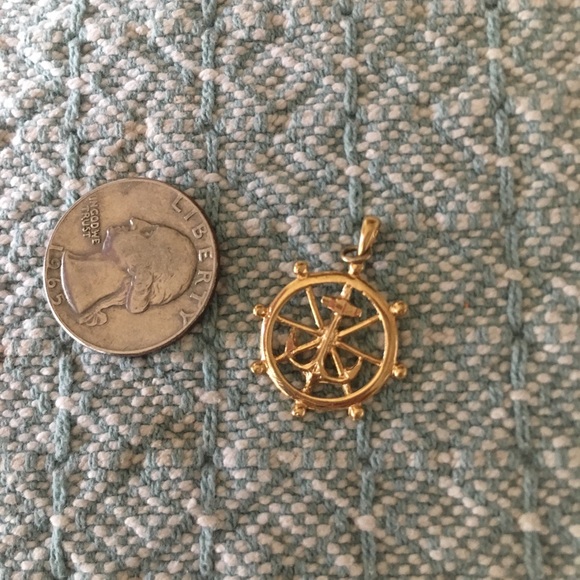 ✨SOLD Vintage Anchor Nautical Necklace Pendent - Picture 2 of 2